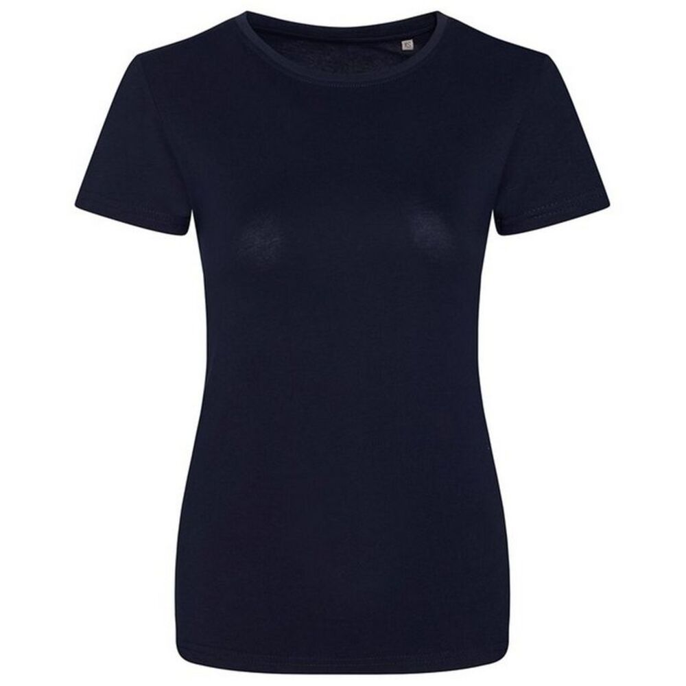 Awdis Womens/Ladies Cascade Ecologie Natural T-Shirt / Navy